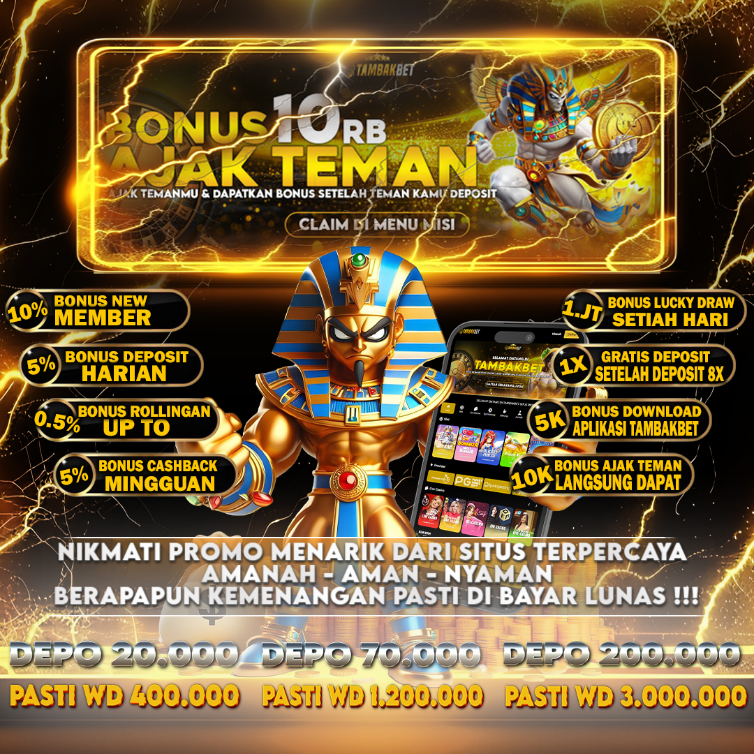 TAMBAKBET: Promo Slot Terbesar Tahun Ini, Jangan Lewatkan!